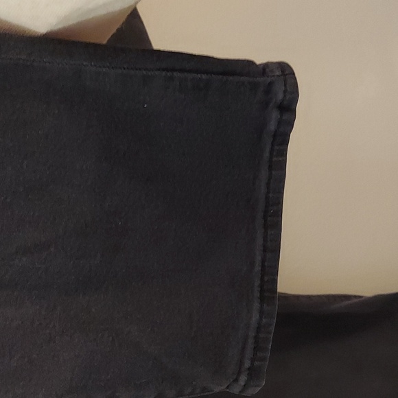 LEVIS Ribcage Straight Ankle High Rise Buttonfly Jeans in Black Wash - Picture 7 of 12